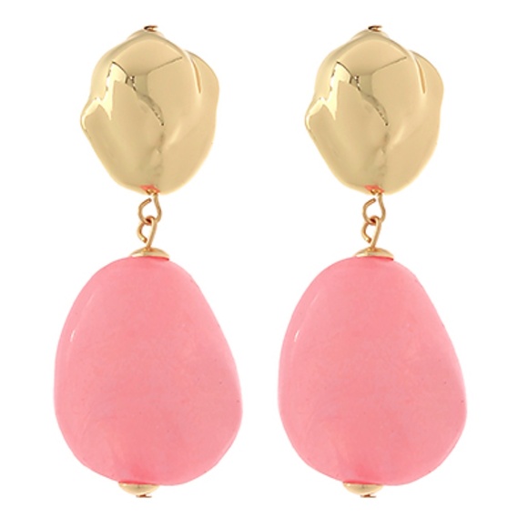 Organic Shape Dangle Earrings - Picture 1 of 4